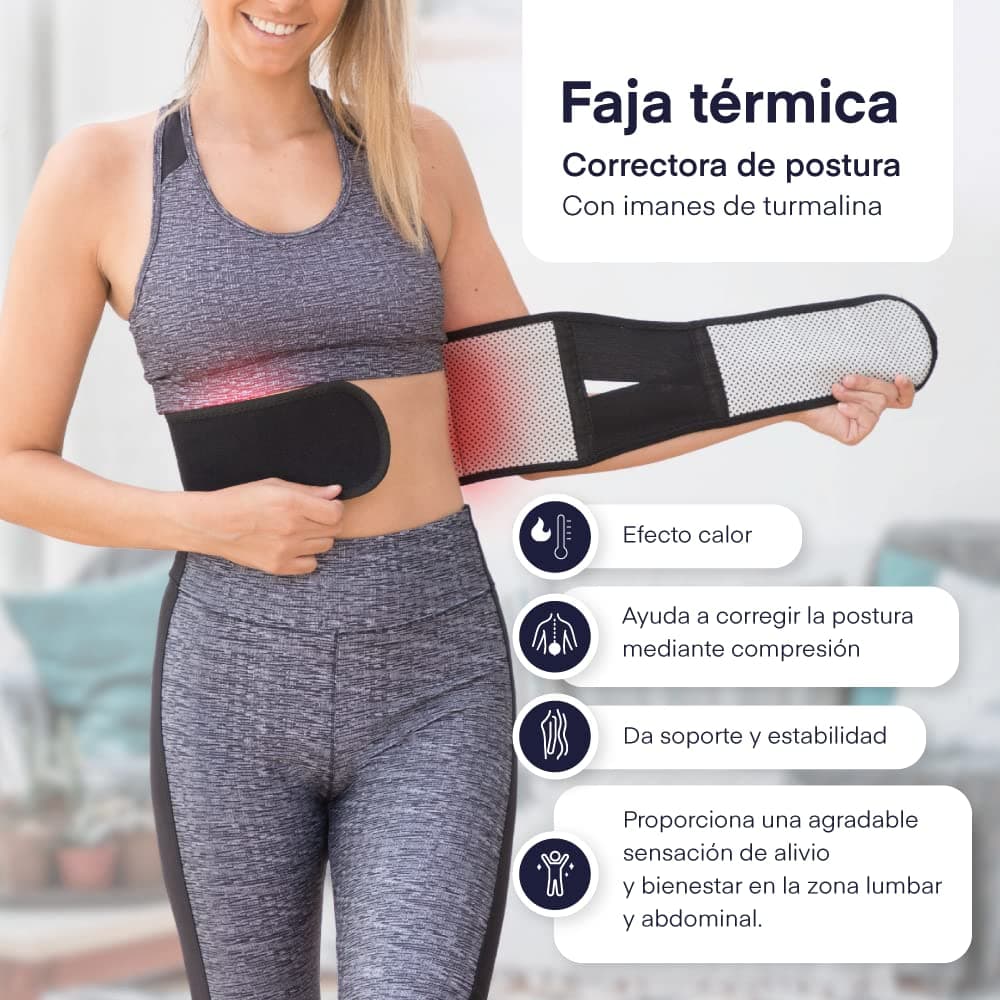 Faja térmica para el dolor correctora de postura - 2