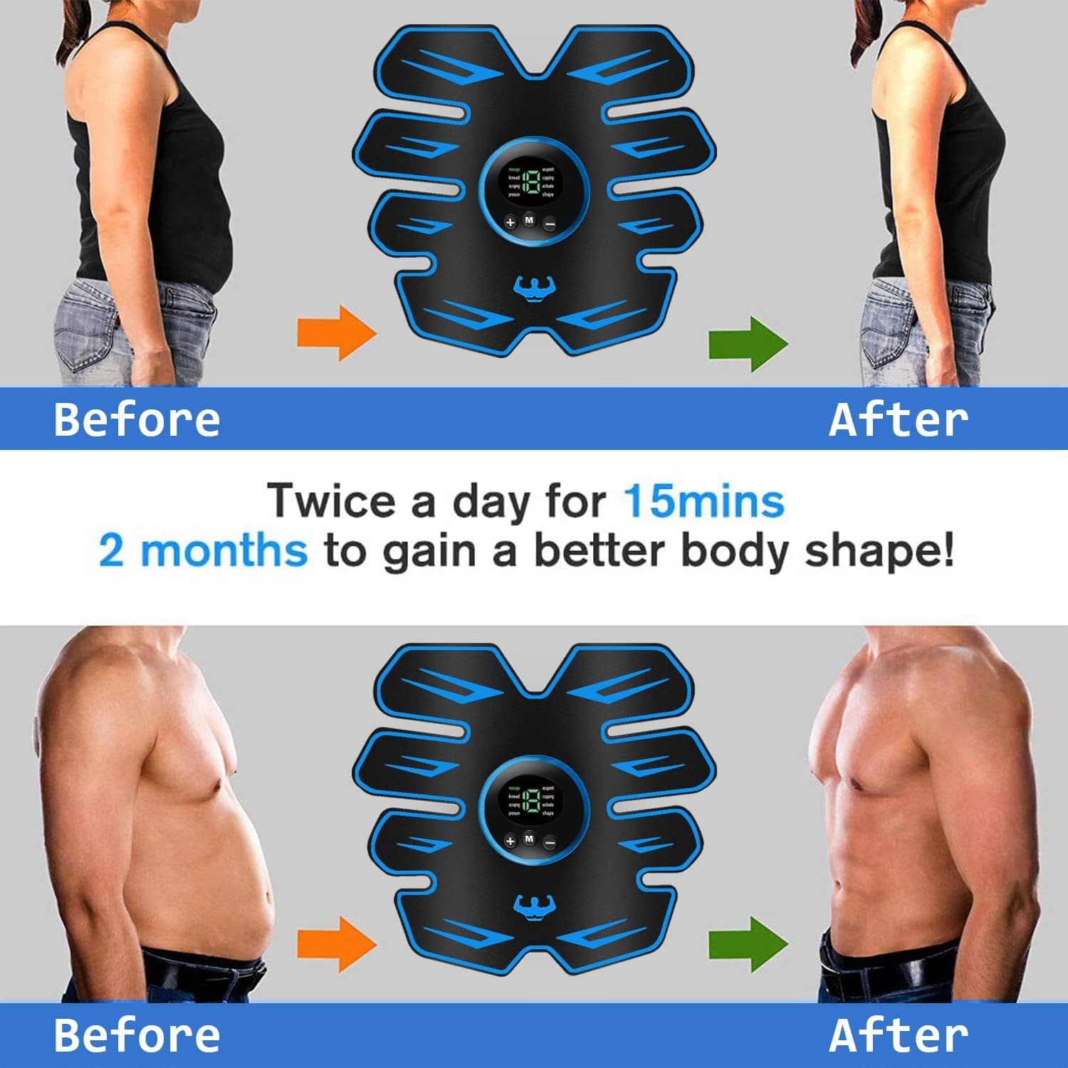Estimulador muscular para entrenamiento de abdominales - 4