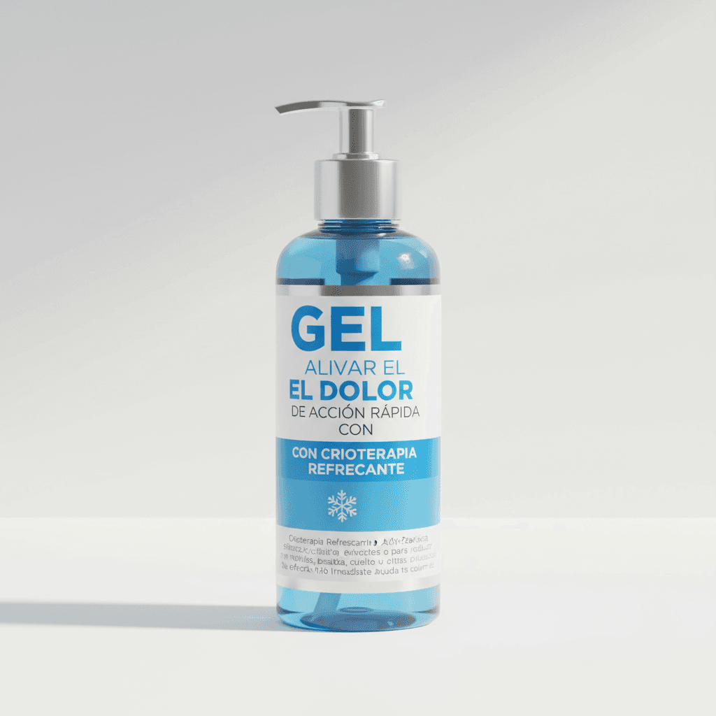 Gel para aliviar el dolor de acción rápida con crioterapia refrescante