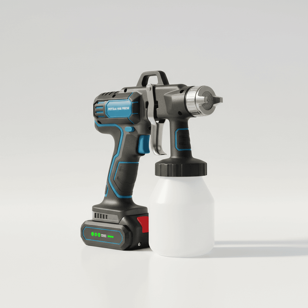 Pistola para pintar eléctrica inalámbrica con doble batería